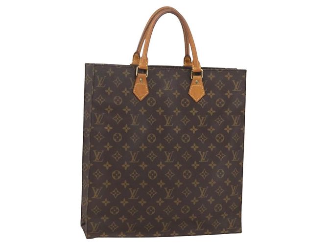 LOUIS VUITTON Bolsa Sac Plat Monogram M51140 LV Auth ka630 Monograma