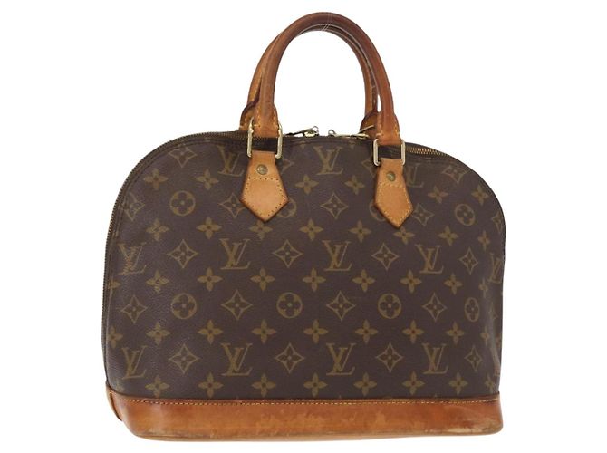 LOUIS VUITTON Bolsa de Mão Monogram Alma M51130 LV Auth BA8321 Monograma