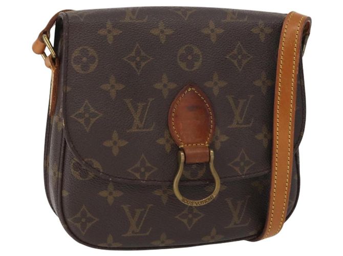 LOUIS VUITTON Bolsa de Ombro Monogram Saint Cloud MM M51243 LV Auth BA7580 Monograma