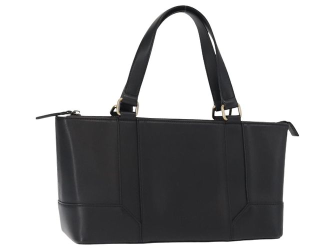 Burberry Borsa Tote in Pelle Nera e Oro Auth BA8801 Nero D'oro
