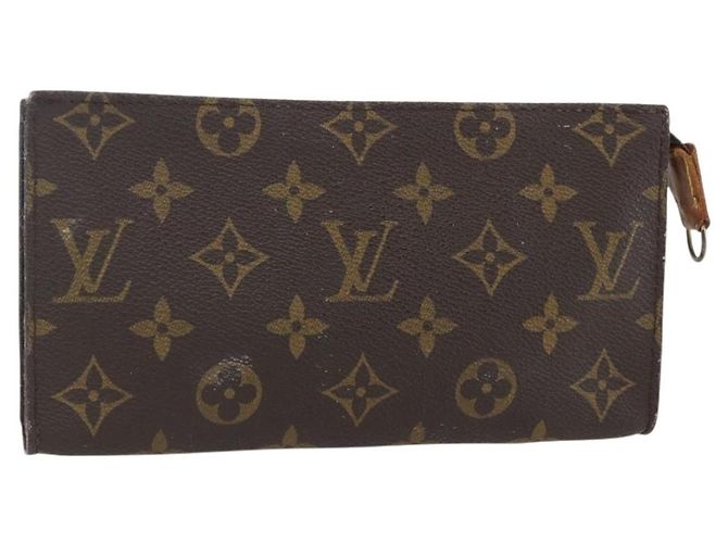 LOUIS VUITTON Monedero Accesorio Monogram Bucket GM Auténtico 156976 Monograma