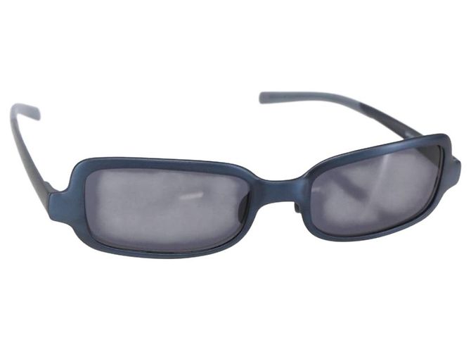 PRADA Sunglasses plastic Navy SPR65A Auth SW1735 Navy blue