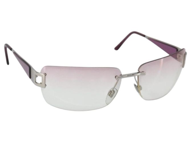 Bulgari BVLGARI Sunglasses Plastic Pink Auth BA7103