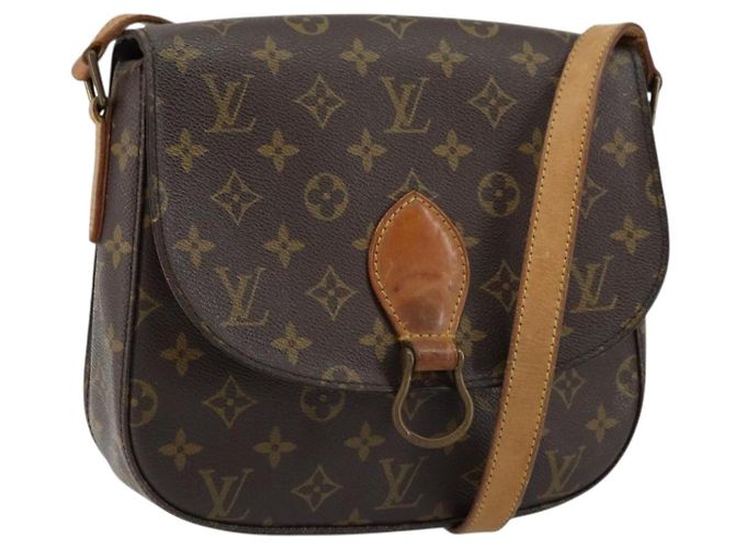 LOUIS VUITTON Monogram Saint Cloud GM Shoulder Bag M51242 LV Auth ka536