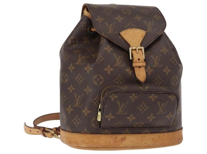 LOUIS VUITTON Mochila Monogram Montsouris MM M51136 LV Auth 155133 Monograma