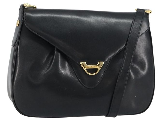 Borsa a Spalla GIVENCHY in Pelle Nera e Oro Auth bs31564 Nero D'oro
