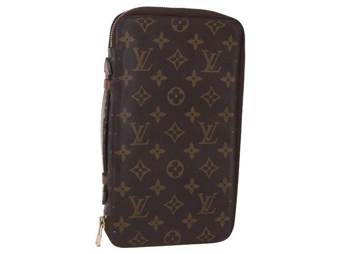LOUIS VUITTON Monogram Organizer De Voyage Travel Case M60119 LV Auth BA7403