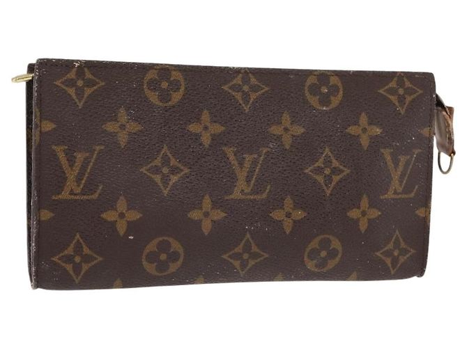 LOUIS VUITTON Monogram Bucket GM Accessory Pouch LV Auth 147840