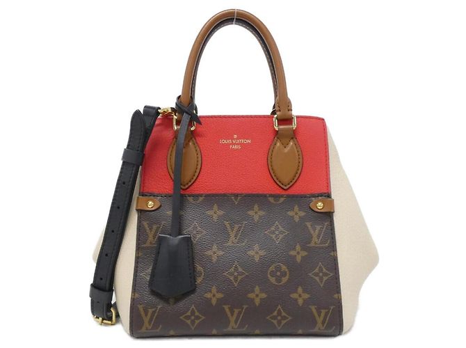 Louis Vuitton Monogram Fold Tote PM M45389 Handtasche Schwarz Roh Fuschia