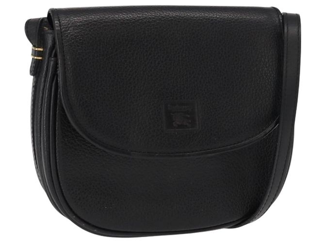 Autre Marque Borsa a Spalla Burberrys in Pelle Nera e Oro Auth ep11908 Nero D'oro