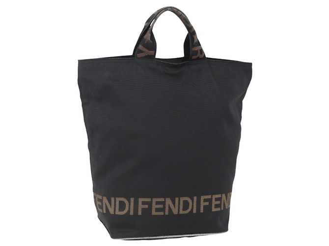 FENDI Handtasche aus schwarzem Nylon Auth ep11928