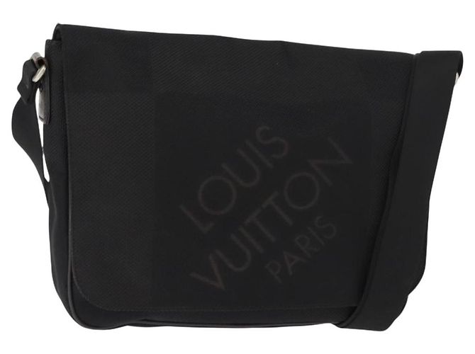 LOUIS VUITTON Borsa a Spalla Petite Message Damier Geant Nera M93618 Auth 152117 Nero