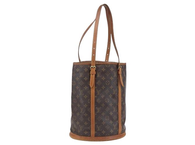 LOUIS VUITTON Bolsa de Ombro Monogram Bucket GM M42236 LV Auth th6537 Monograma