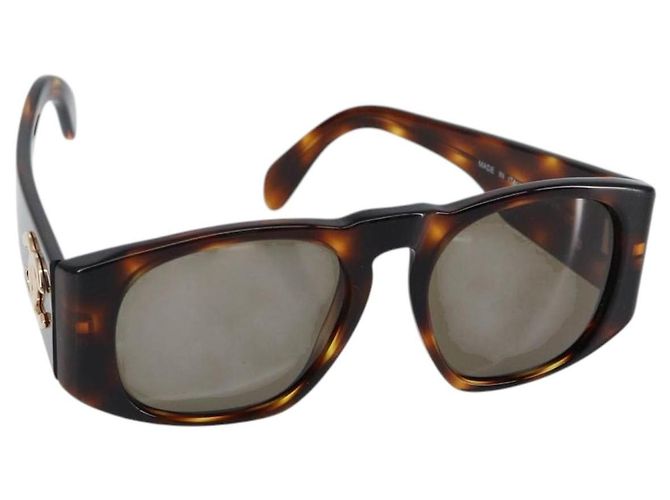 Gafas de sol CHANEL de plástico marrón CC Auth BA7283V Castaño