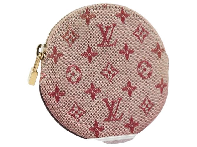 LOUIS VUITTON Monogram Mini Münzbörse Ron Geldbörse Rot M92462 Auth gh1169