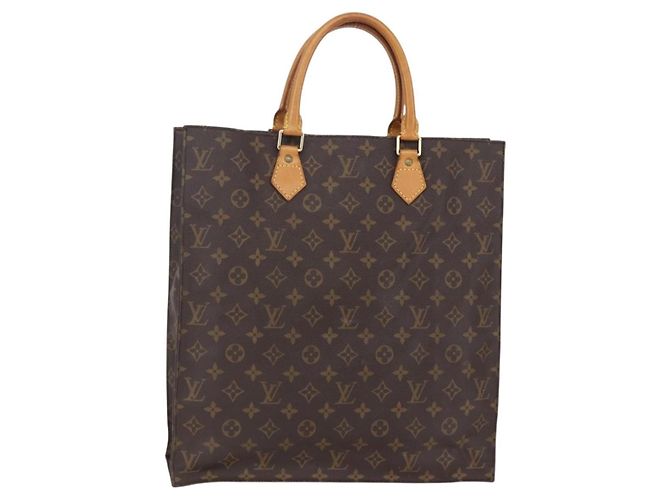 LOUIS VUITTON Bolsa Sac Plat Monogram M51140 LV Auth 150241 Monograma