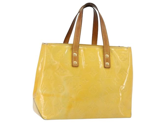 LOUIS VUITTON Monogram Vernis Reade PM Hand Bag Gris M91145 LV Auth 153395 Grey