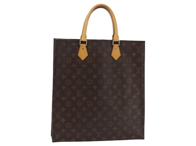 LOUIS VUITTON Bolsa Sac Plat Monogram M51140 LV Auth 142922 Monograma