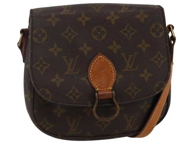 LOUIS VUITTON Bolsa de Ombro Monogram Saint Cloud MM M51243 LV Auth 142930 Monograma