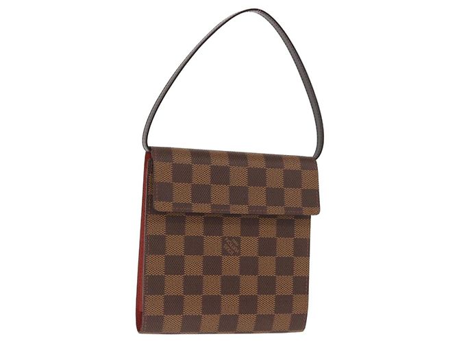 LOUIS VUITTON CD-Halter Tasche Damier Ebene N62935 LV Auth bs29503