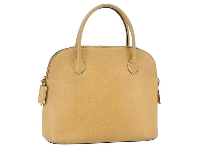 Céline Sac à main CELINE en cuir 2 en 1 or jaune Auth bs29816 Doré