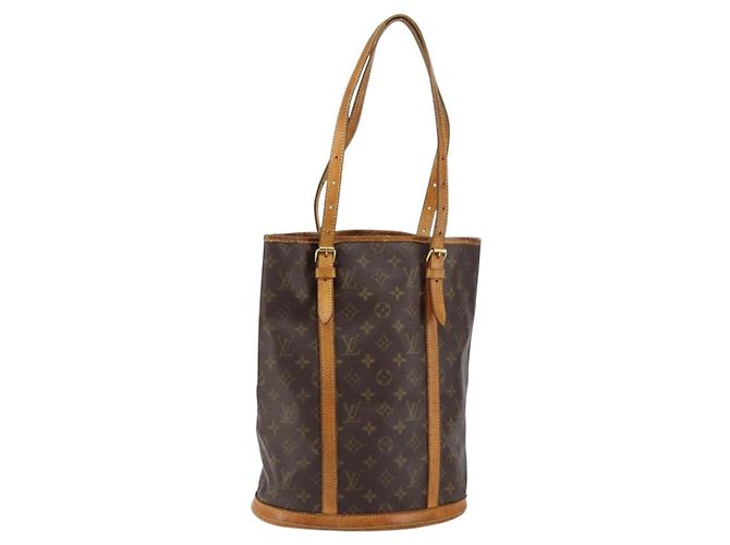 LOUIS VUITTON Monogram Bucket GM Shoulder Bag M42236 LV Auth bs30623