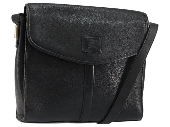 Autre Marque Borsa a Spalla Burberrys in Pelle Nera e Oro Auth ep11023 Nero D'oro