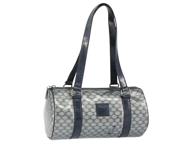 Céline Sac à main CELINE Émail Argent Auth mr1550 Argenté