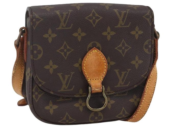 LOUIS VUITTON Bolsa de Ombro Monogram Saint Cloud PM M51244 LV Auth BA8275 Monograma