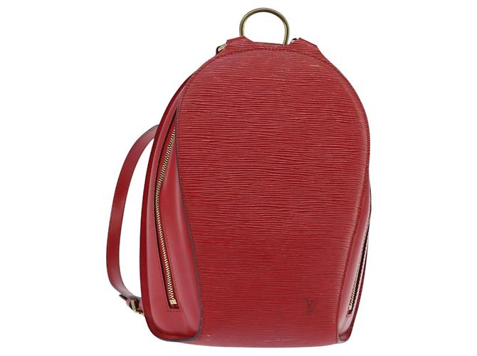 LOUIS VUITTON Epi Mabillon Backpack Castilian Red M52237 LV Auth ep11374
