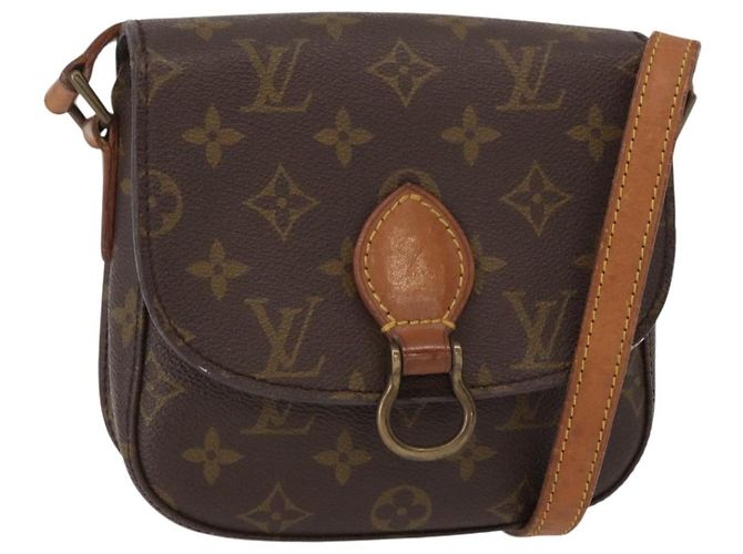 LOUIS VUITTON Bolsa de Ombro Monogram Saint Cloud PM M51244 LV Auth BA8274 Monograma