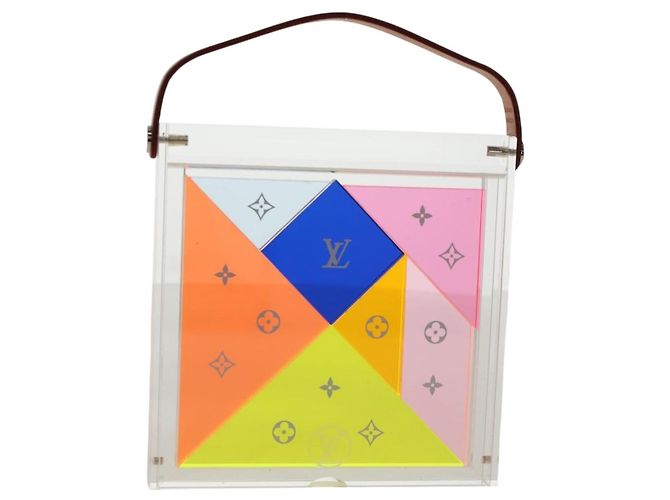 LOUIS VUITTON Puzzle Tangram Trasparente GI0480 LV Auth 136568M
