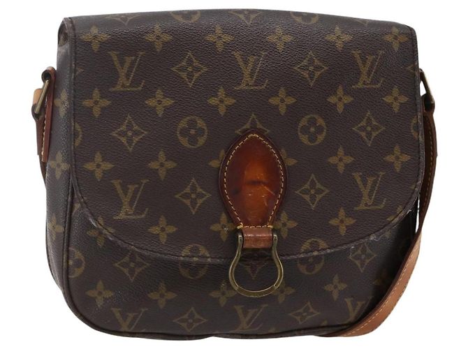 LOUIS VUITTON Monogram Saint Cloud GM Schultertasche M51242 LV Auth 146821 Monogramm