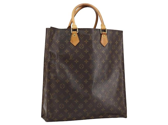 LOUIS VUITTON Bolsa Sac Plat Monogram M51140 LV Auth 151250 Monograma