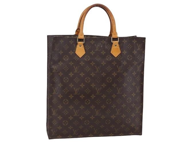 LOUIS VUITTON Bolsa Sac Plat Monogram M51140 LV Auth BA6669 Monograma