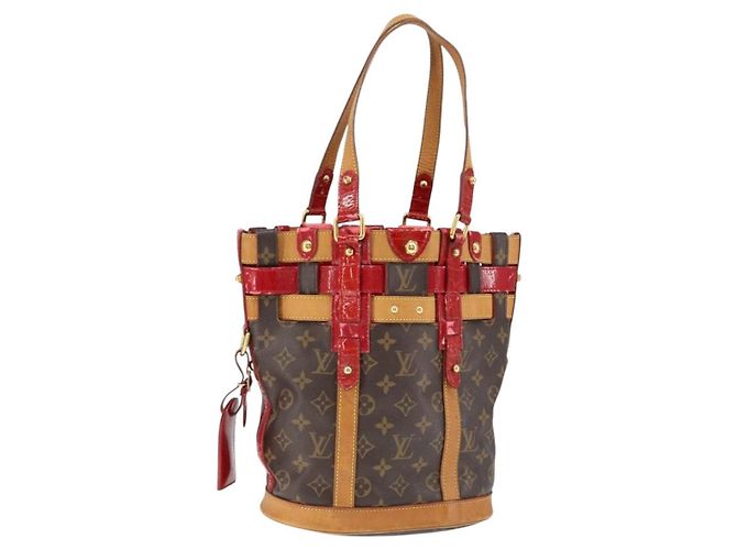 Bucket LOUIS VUITTON Monogram Ruby Neo Borsa a secchiello M95613 LV Auth 149145 Monogramma