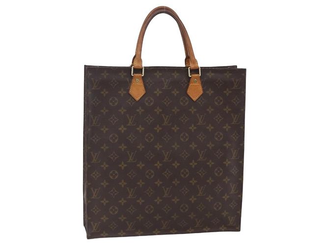 LOUIS VUITTON Bolsa Sac Plat Monogram M51140 LV Auth 150580 Monograma
