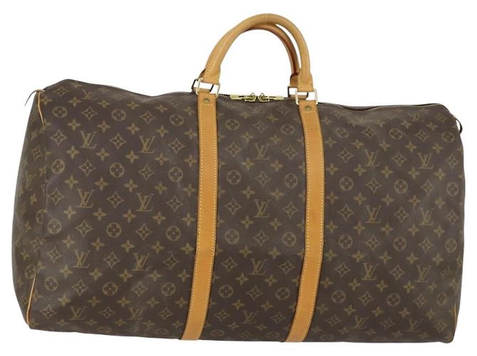 LOUIS VUITTON Sac Boston Monogram Keepall 60 M41422 LV Auth 155159 Monogramme