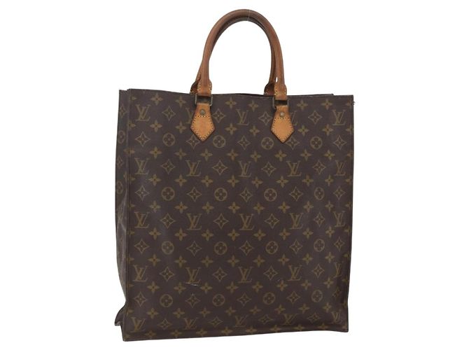 LOUIS VUITTON Bolsa Sac Plat Monogram M51140 LV Auth 157654 Monograma