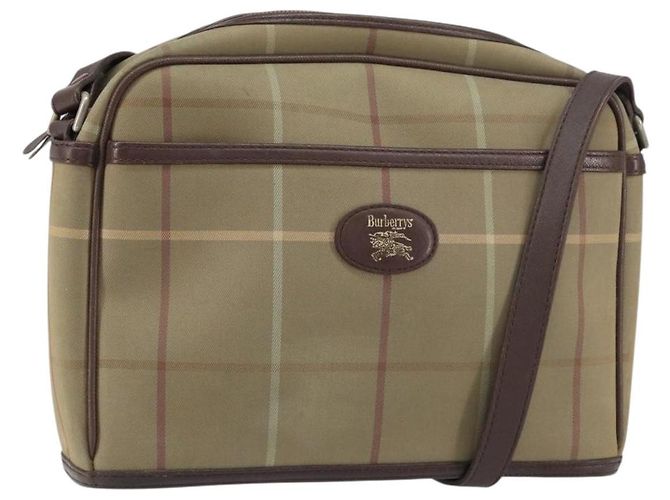 Autre Marque Borsa a Spalla Burberrys Nova Check in Tela Beige Auth BA8675