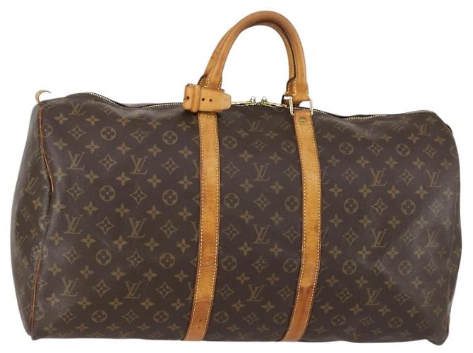 LOUIS VUITTON Bolsa Boston Monogram Keepall 55 M41424 LV Auth 152783 Monograma