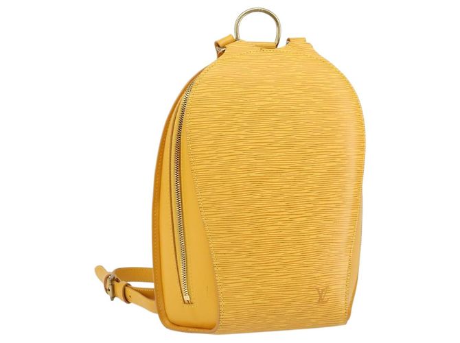LOUIS VUITTON Epi Mabillon Backpack Yellow M52239 LV Auth 152653