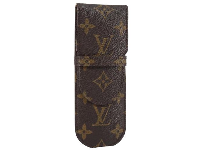 LOUIS VUITTON Monogram Etui Stilo Pen Case M62990 LV Auth bs31320