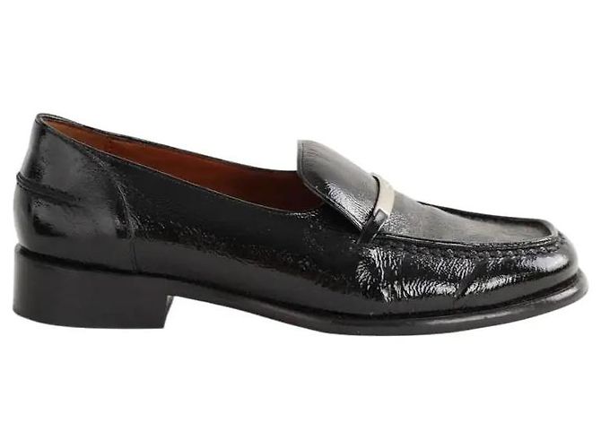 Kitsune Black leather loafers