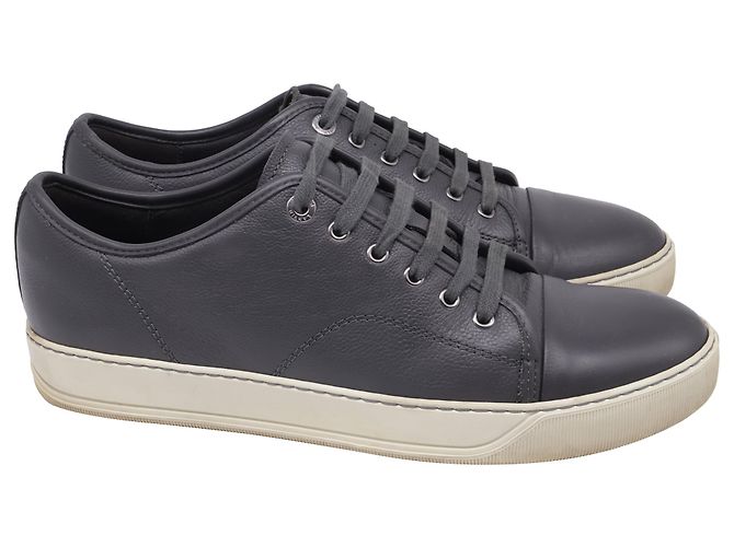 Baskets DBB1 Basses Lanvin en Cuir de Veau Gris