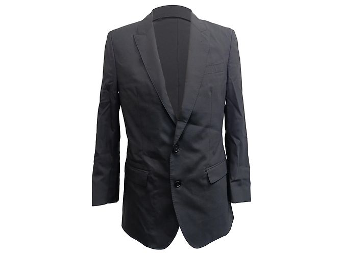 Blazer e pantaloni a un bottone Dolce & Gabbana Martini in lana nera Nero
