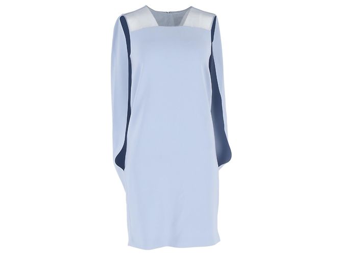 Abito Mini Cape Sospiro Max Mara in Triacetato Blu Chiaro