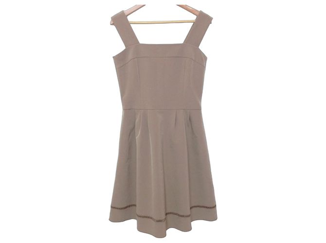 Autre Marque Elegantes Stichkleid FOXEY NEW YORK Braun