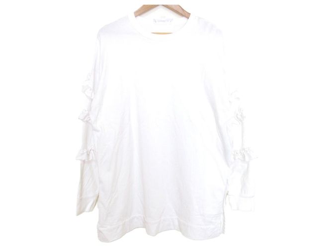 Autre Marque Pullover mit Schraubärmel ENFOLD Weiß