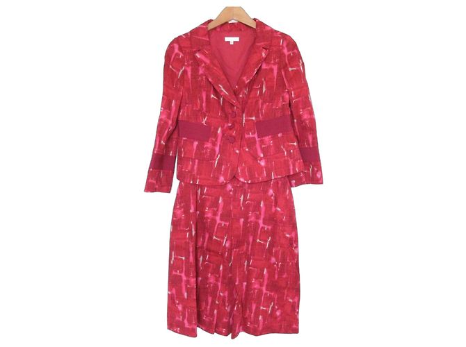 Autre Marque Conjunto de blazer simples Paule Ka Vermelho